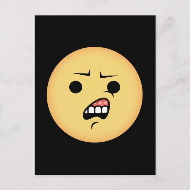 WTF Emoji Postkarte (Vorderseite)