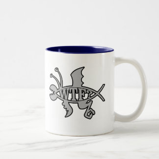 WTF Fisch-Tasse Zweifarbige Tasse