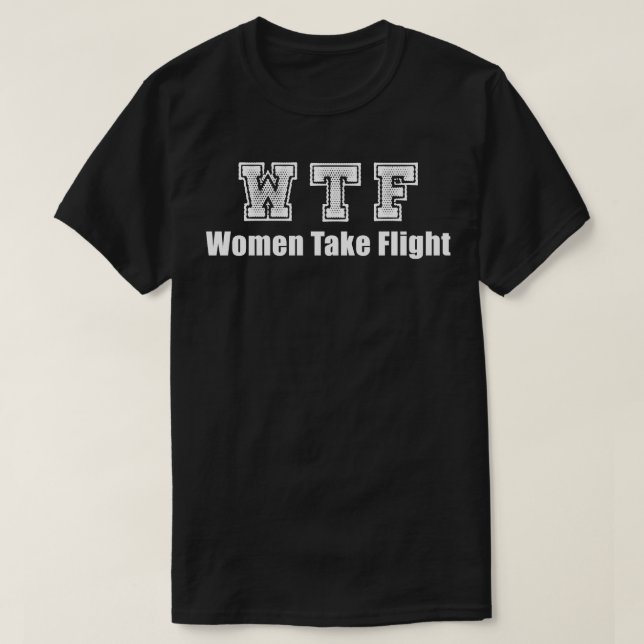 WTF Frauen fliegen T-Shirt (Design vorne)