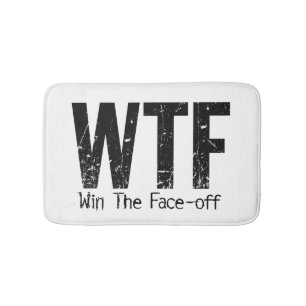 WTF: Gewinnen Sie das Gesicht-off (Hockey) Badematte