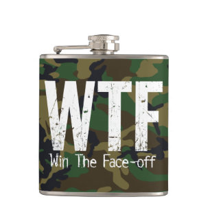 WTF: Gewinnen Sie das Gesicht-off (Hockey) Flachmann