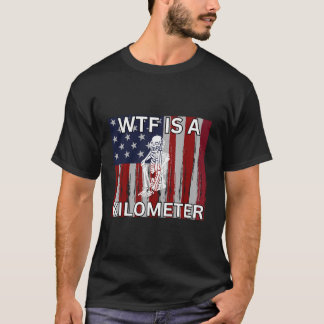 Wtf ist ein Kilometer Skelett Funny 4. Juli Amer T-Shirt