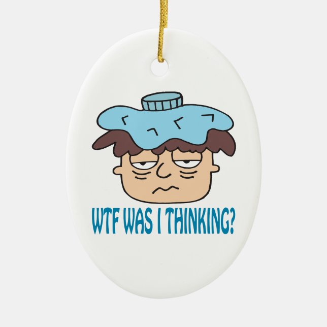 WTF war i-Denken Keramikornament (Vorne)
