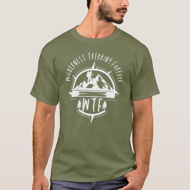WTF Wilderness Trekking Coole Altersvorsorge im Fr T-Shirt (Vorderseite)