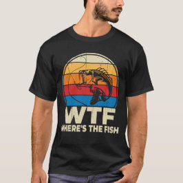 WTF, wo der Fisch Funny Fishing ein Geschenk macht T-Shirt