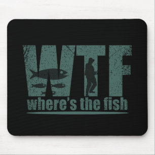 WTF, wo der Fisch lustig ist Mousepad