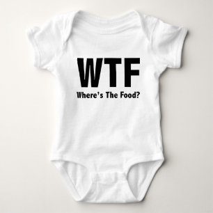WTF Wo ist das Essen? Baby Strampler
