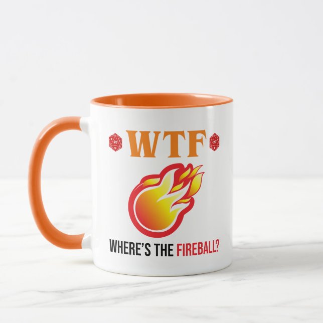 WTF - Wo ist der Feuerball? Tasse (Links)