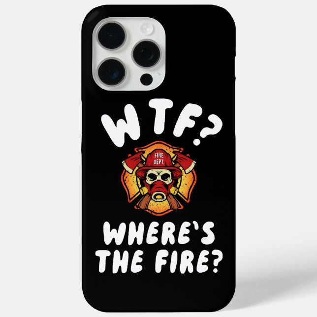 WTF Wo ist der Feuerwehrmann? Case-Mate iPhone Hülle (Rückseite)