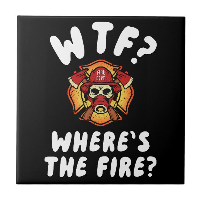 WTF Wo ist der Feuerwehrmann? Fliese (Vorderseite)