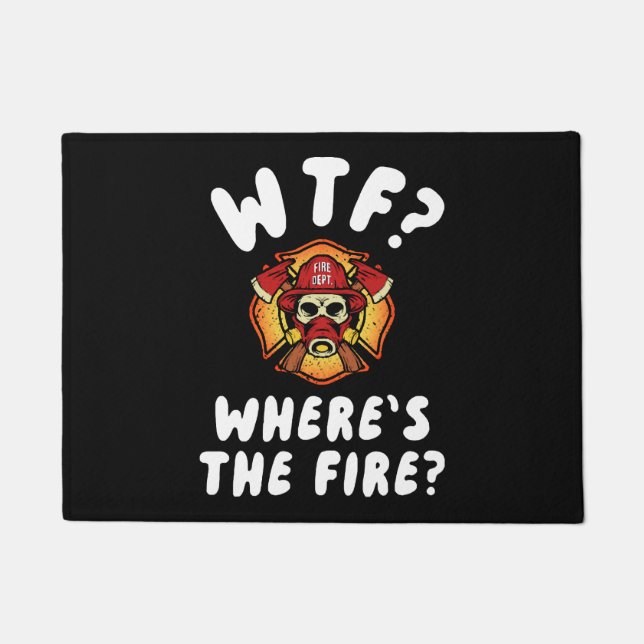 WTF Wo ist der Feuerwehrmann? Fußmatte (Vorderseite)