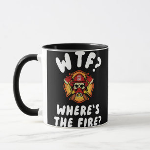 WTF Wo ist der Feuerwehrmann? Tasse