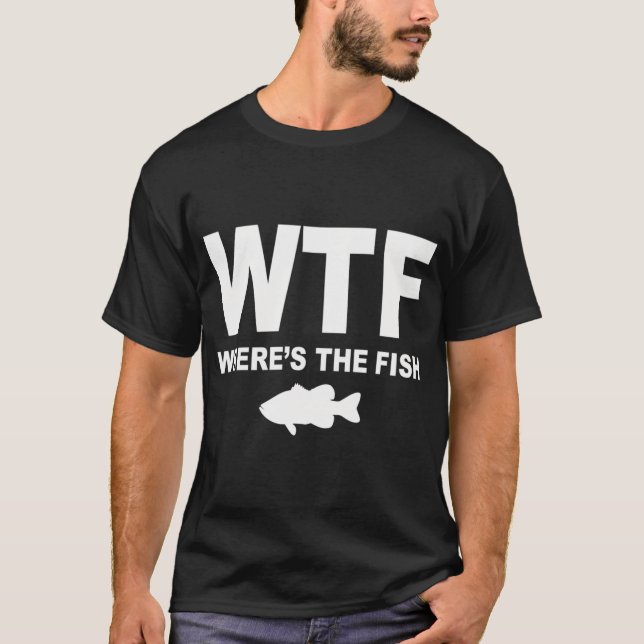 WTF - Wo ist der Fisch T-Shirt (Vorderseite)