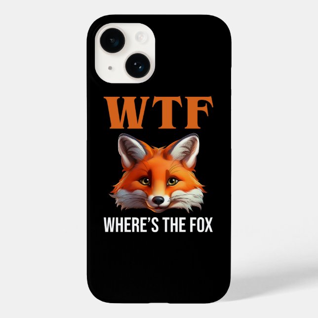 WTF - Wo ist der Fuchs? Case-Mate iPhone Hülle (Rückseite)