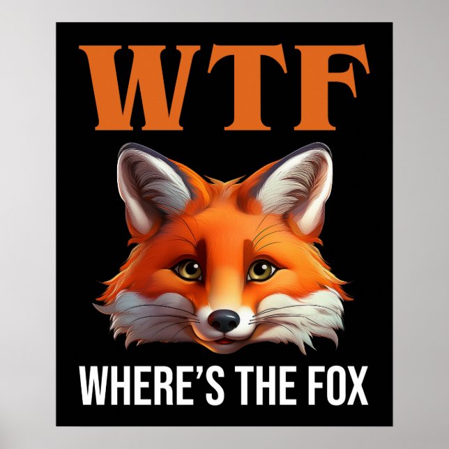 WTF - Wo ist der Fuchs? Poster (Vorne)