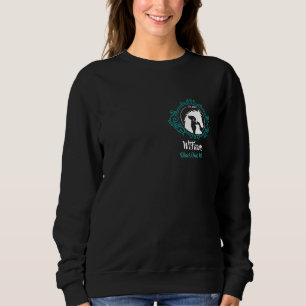 WTFarm Frauenschwarzes Sweatshirt vorne und hinten