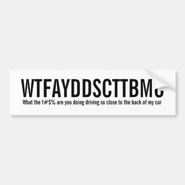 WTFAYDDSCTTBMC AUTOAUFKLEBER (Vorne)