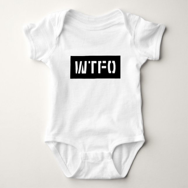 WTFO BABY STRAMPLER (Vorderseite)