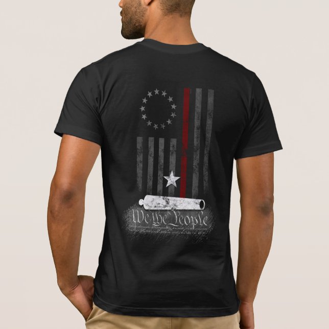 WTP BESSER ROSS DIN RED LINE AMERICAN FLAG T-Shirt (Rückseite)