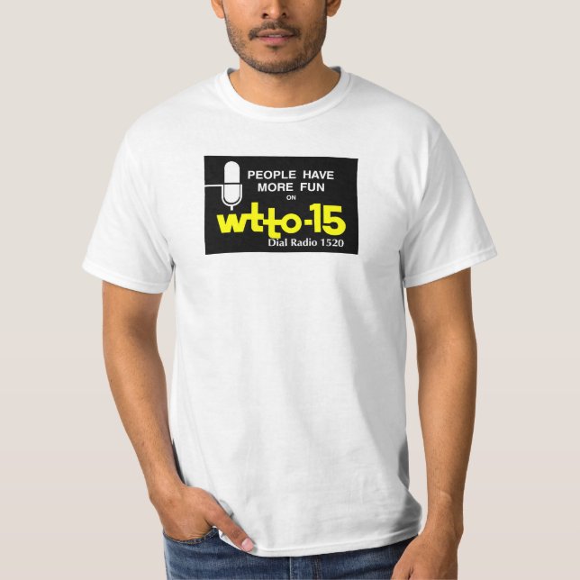 WTTO 1520 morgens Toledo Ära Logo 1967 T-Shirt (Vorderseite)