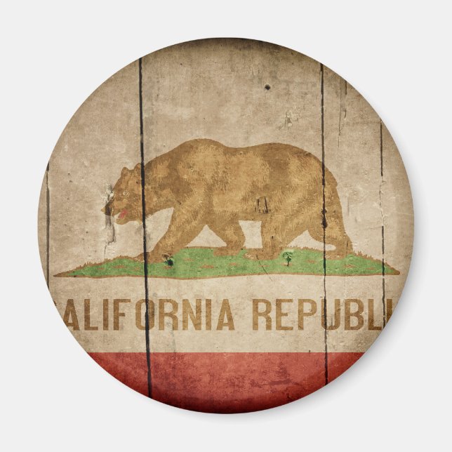 Wucherwald-California-Flagge Magnet (Vorne)