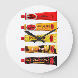 Wucht der Mauer Große Wanduhr