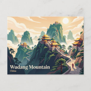 Wudang-Berg China Postkarte