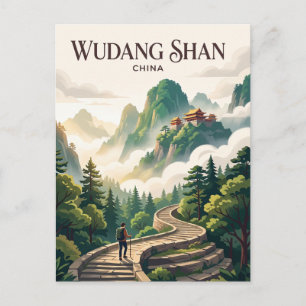 Wudang Shan China Postkarte