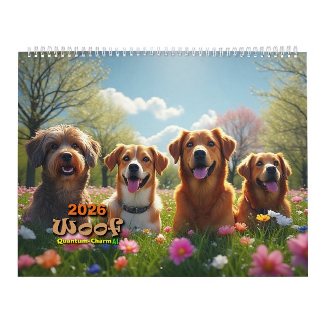 Wuff, Hundekalender 2026 Kalender (Titelbild)