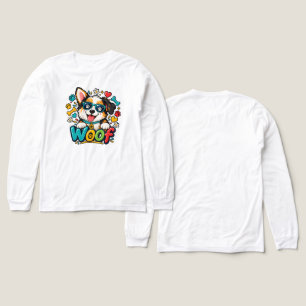 Wuff Süßer Welpen-Hund Pfotenabdruck Herz Tri-Blend Shirt