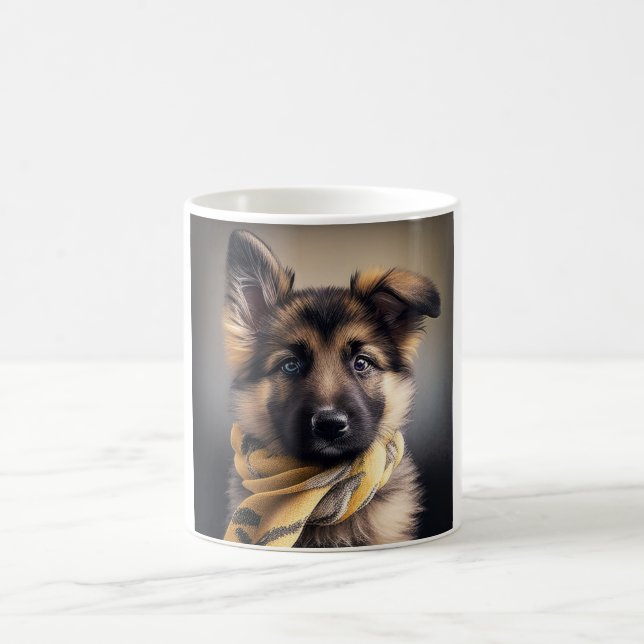 Wuffles The German Shepard Classic Tasse, 325 ml Kaffeetasse (Mittel)