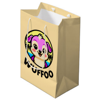 Wuffoo-Abenteuer Süßes Kawaii-Welpen-Animationslog Mittlere Geschenktüte