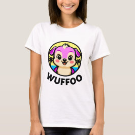 Wuffoo Abenteuer Süßes Kawaii-Welpen-Animationslog T-Shirt