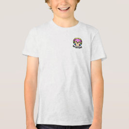 Wuffoo-Abenteuer Süßes Kawaii-Welpen-Animationslog Tri-Blend Shirt
