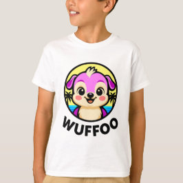Wuffoo Adventures Süßes Kawaii-Welpen-Animationslo T-Shirt
