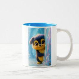 Wuffoo Molli Cute Kawaii Hundebaby Eishöhle  Zweifarbige Tasse