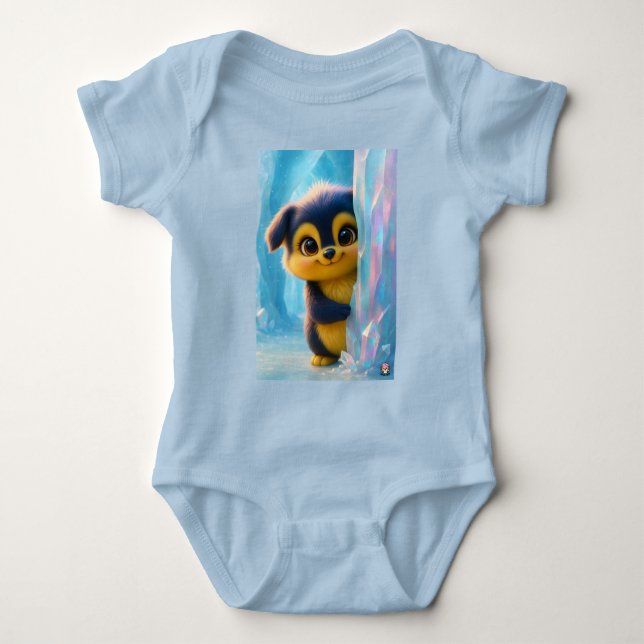 Wuffoo Molli Cute Kawaii Puppy Ice cave Baby Strampler (Vorderseite)