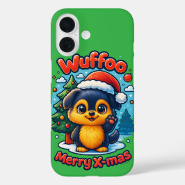 Wuffoo Molli Fröhliche Weihnachten Kawaii 3D Feier iPhone 16 Hülle