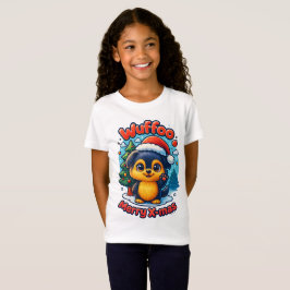 Wuffoo Molli Fröhliche Weihnachten Kawaii 3D Feier T-Shirt