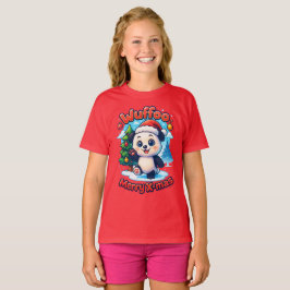 Wuffoo Poppi Fröhliche Weihnachten Kawaii 3D Feier T-Shirt