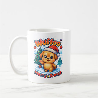 Wuffoo Roony Merry X-mas Kawaii 3D Holiday Kaffeetasse