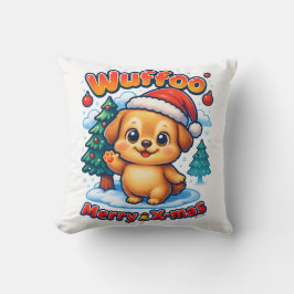 Wuffoo Roony Merry X-mas Kawaii 3D Holiday Kissen