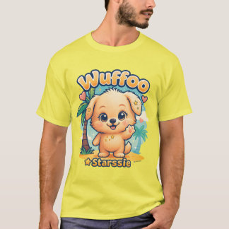 Wuffoo Starssie Kawaii Puppy Tropical Island tee