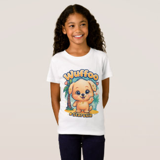 Wuffoo Starssie Kawaii Welpe Tropische Insel T-Shirt