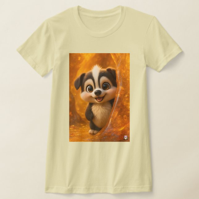 Wuffoo Surffie Cute Kawaii Puppy Amber tee (Ablage )