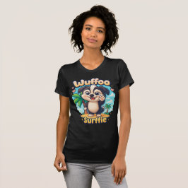 Wuffoo Surffie Süßer Kawaii-Welpe Tropeninsel T-Shirt
