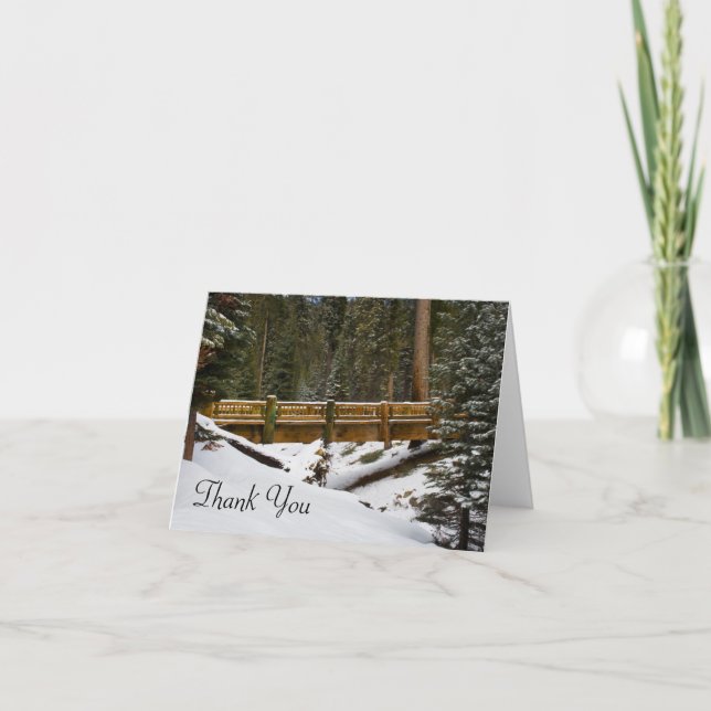 Wuksachi Bridge Danke Karte (Vorderseite)