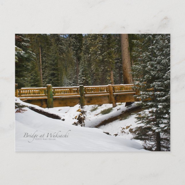 Wuksachi Bridge Postcard Postkarte (Vorderseite)