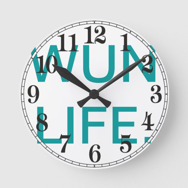 WUN RUNDE BÜRO-UHR WANDUHR (Vorderseite)