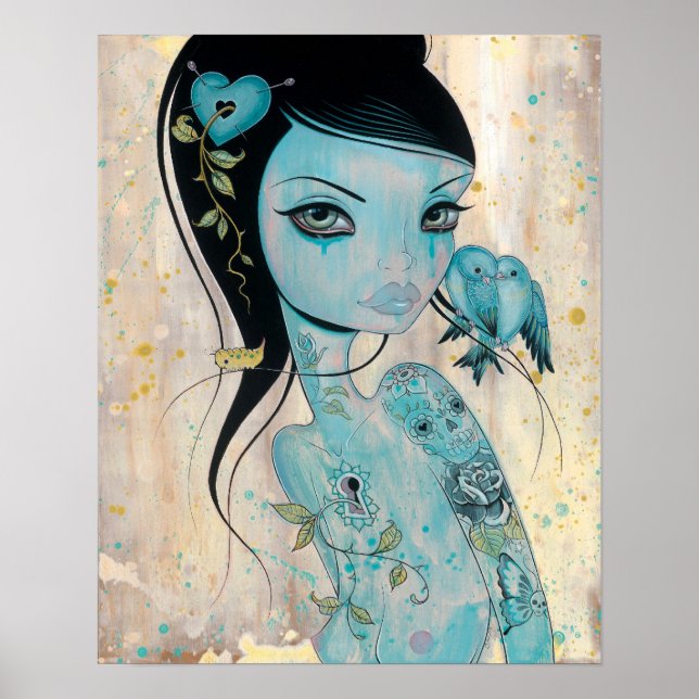 Wunde mein Herzplakat Poster (Vorne)